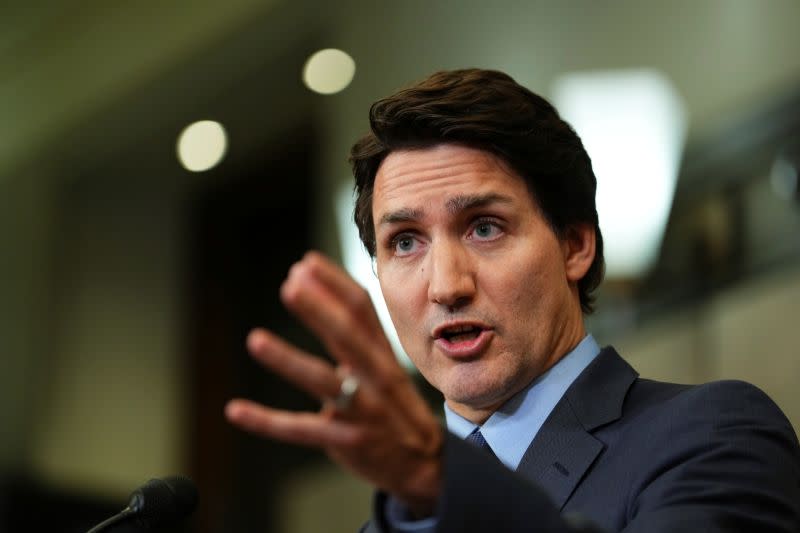 ▲加拿大總理杜魯道（Justin Trudeau）稱谷歌、Meta「阻擋加拿大用戶看新聞」的做法是以霸凌手段對付《線上新聞法》。（圖／美聯社／達志影像）