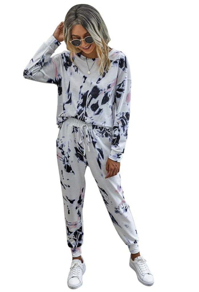 Tmore Tie Dye Women's Long Sleeve Pyjama Set -  Amazon