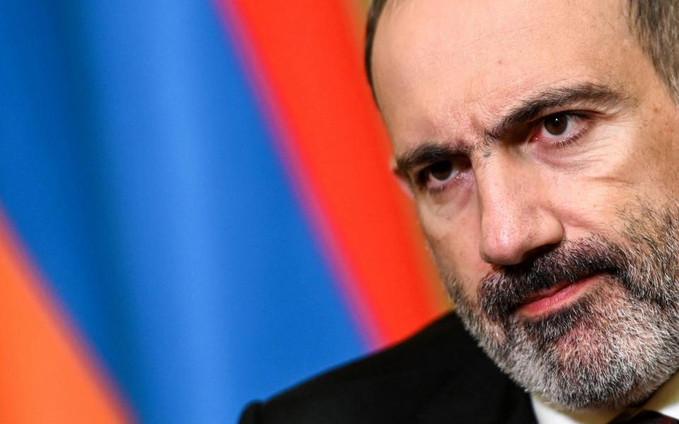 Armenian Prime Minister Nikol Pashinyan said the deal was "painful" - AFP