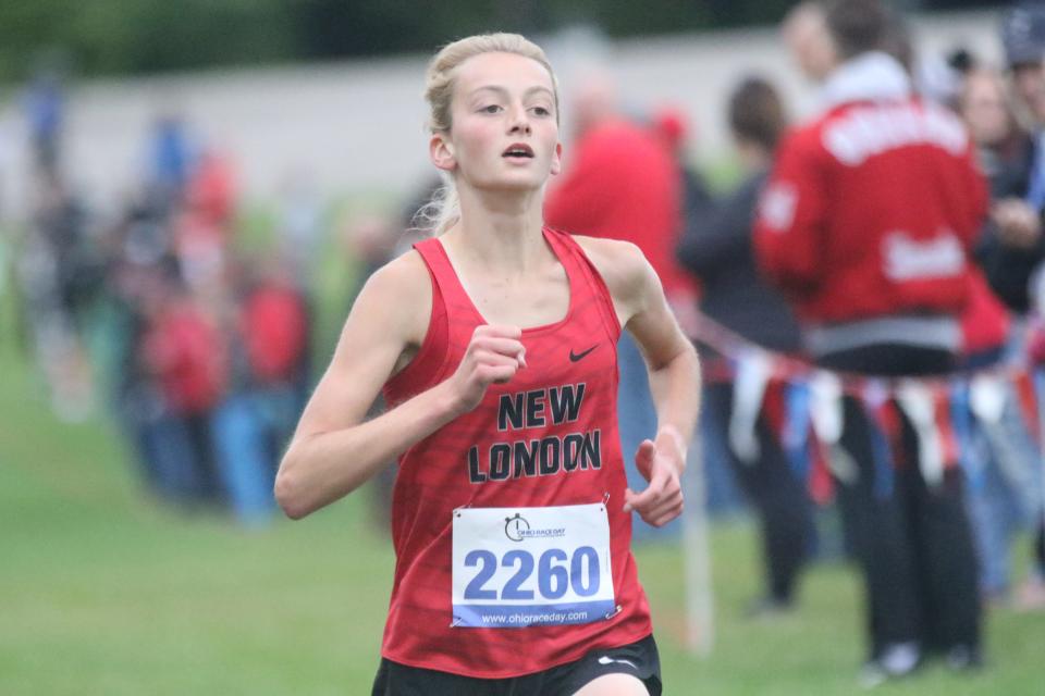 New London's Reese Landis won the individual championship at the Bill Brown Invite on Saturday.