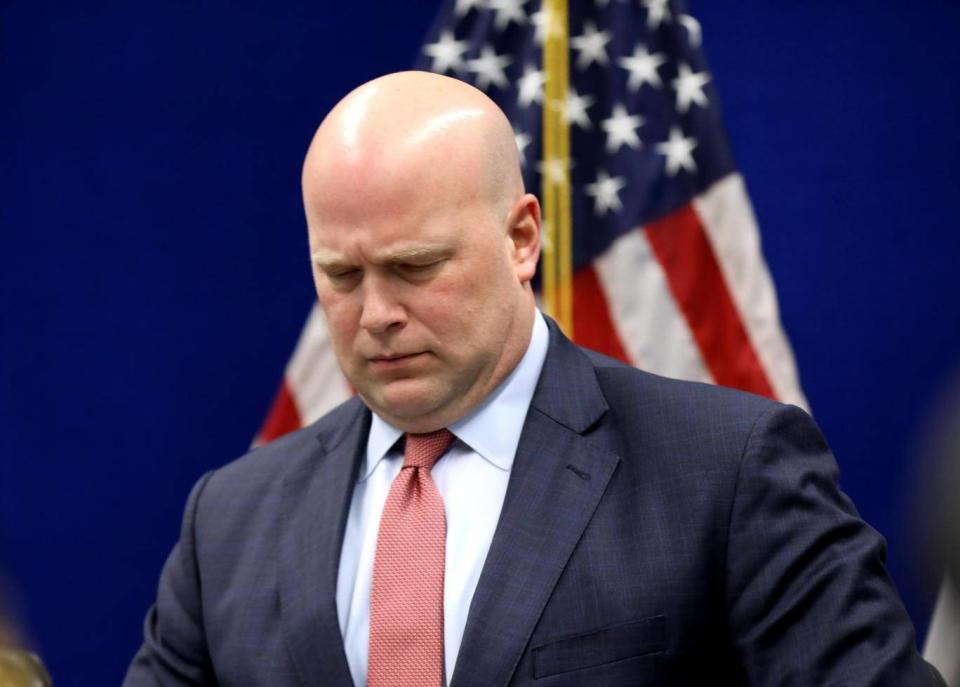 Acting Attorney General Matthew Whitaker in Des Moines, Iowa, 14 November, 2018 (REUTERS)