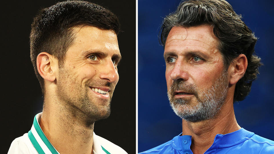 Serena Williams' coach Patrick Mouratoglou says Novak Djokovic isn't above embellishing an injury to gain a mental advantage over his opponents. Pictures: Getty Images