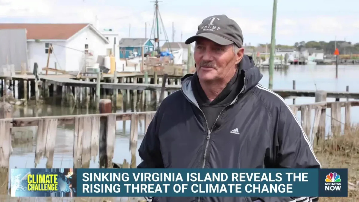 Sinking Tangier Island off Virginia coast shows impact of climate change