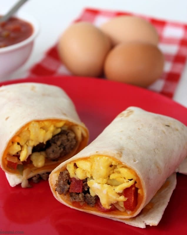 <p>Blommi</p><p>Fully customizable and perfect for feeding a crowd.</p><p><strong>Get the recipe: </strong><a href="http://blommi.com/breakfast-burritos/" rel="nofollow noopener" target="_blank" data-ylk="slk:Breakfast Burritos;elm:context_link;itc:0;sec:content-canvas" class="link "><strong>Breakfast Burritos</strong></a></p>