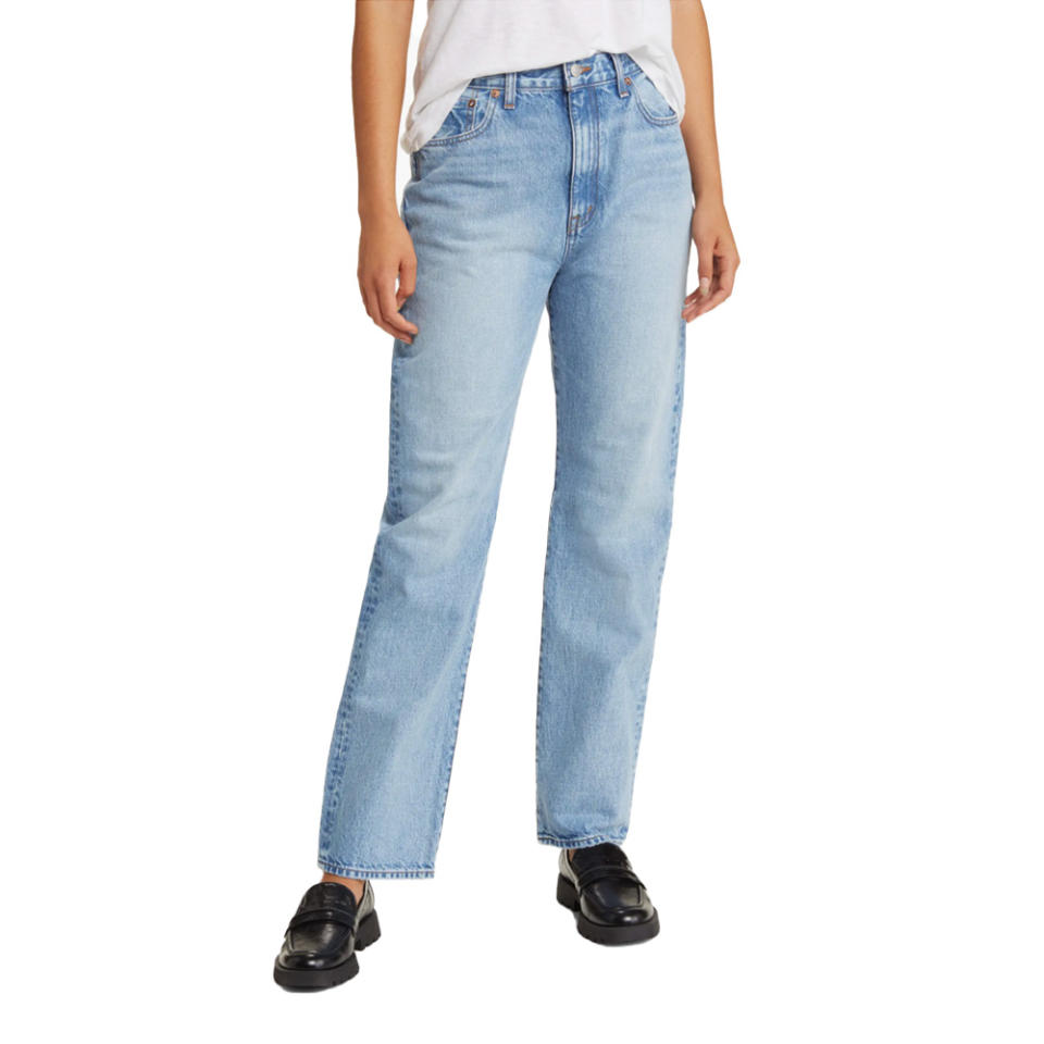 Madewell The '90s Straight Leg Jeans on white background