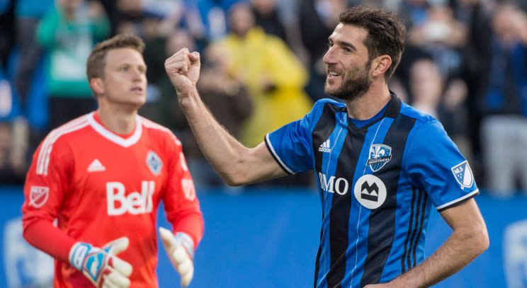 Ignacio Piatti scored twice from the penalty spot to send Montreal to their first Canadian Championship final since 2015.