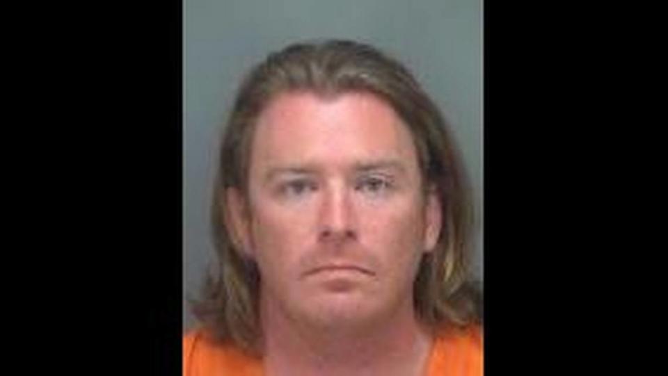 Adam Christian Johnson was booked into the Pinellas County jail late Friday.