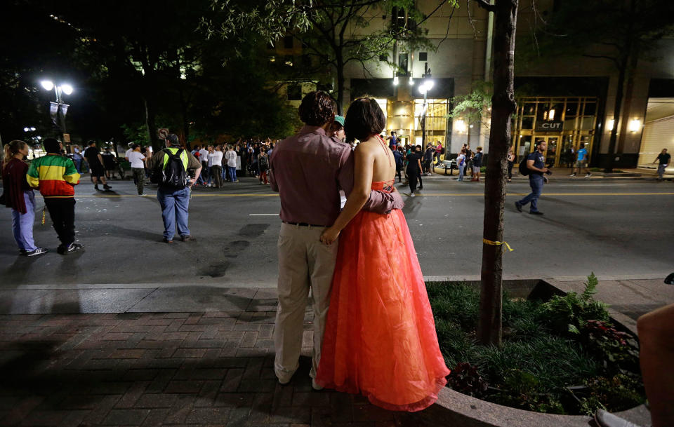 Charlotte protests mostly peaceful on third night