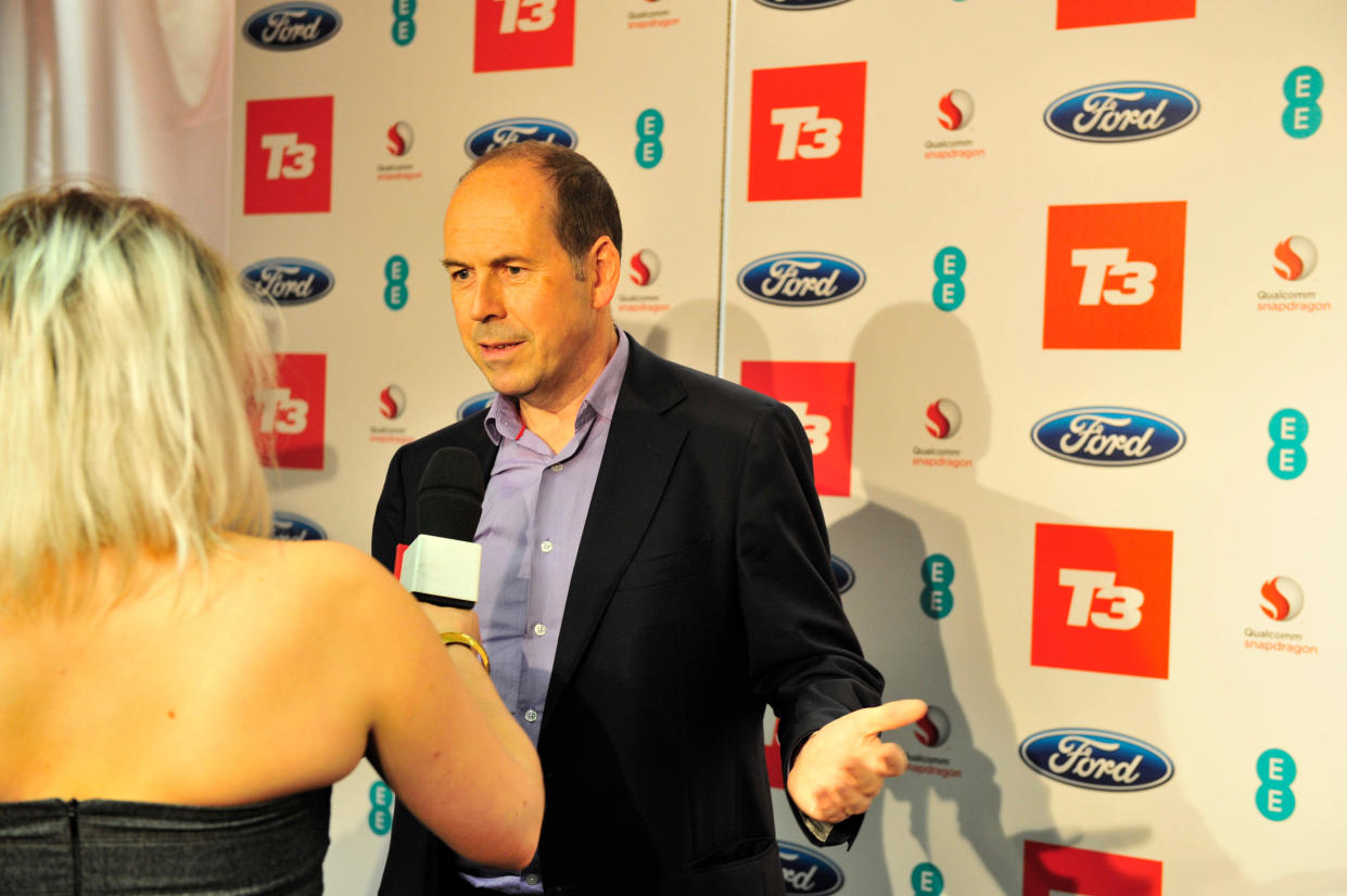 LONDON, UNITED KINGDOM - OCTOBER 3: British journalist Rory Cellan-Jones being interviewed at the 2013 T3 Gadget Awards inside the Old Billingsgate Market in London, on October 3, 2013. (Photo by Will Ireland/T3 Magazine via Getty Images) 