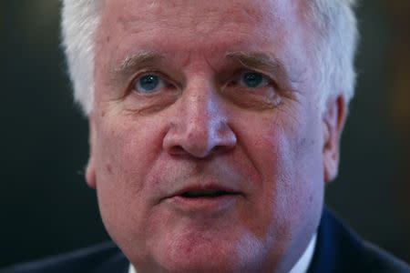 Bavarian state premier and leader of the Christian Social Union (CSU) Horst Seehofer attends a CSU party meeting at 'Kloster Seeon' in Seeon, southern Germany, January 4, 2017. REUTERS/Michaela Rehle