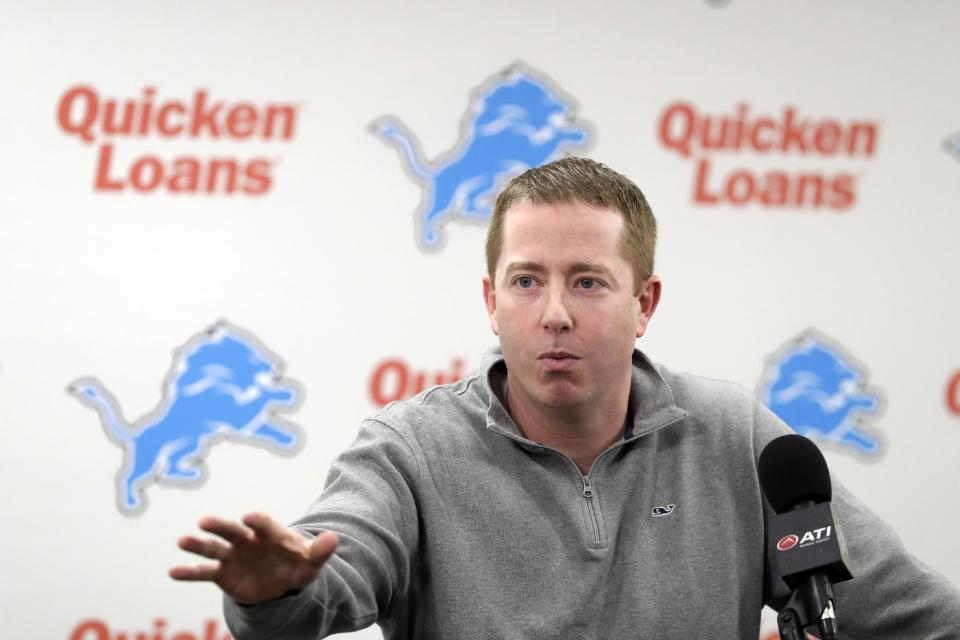 Lions general manager Bob Quinn gets to pick his head coach for the 2018 season. (AP) 