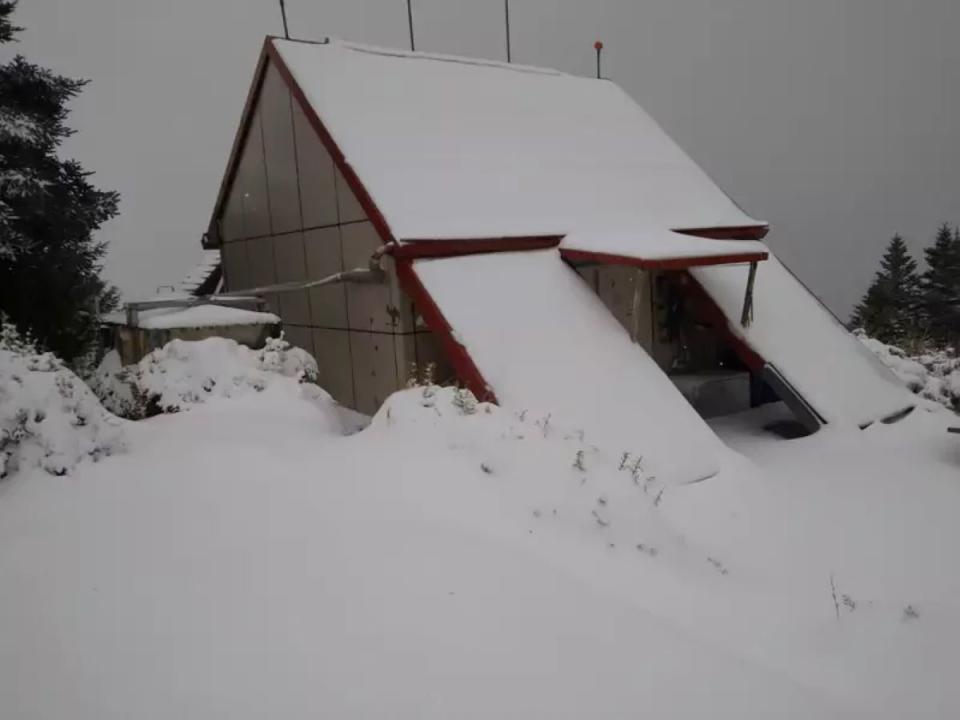 這波寒流高山地區積雪都達20公分以上，山友攀登百岳要謹慎評估。（圖：雪管處提供）