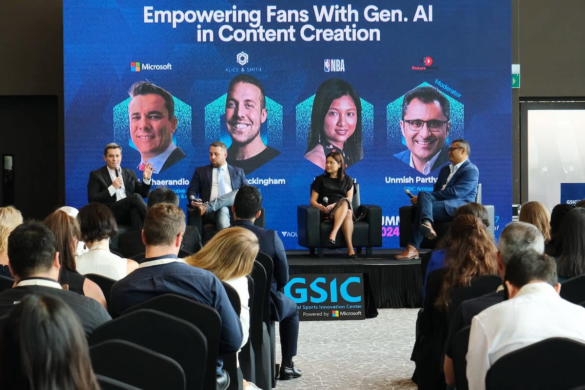 A panel discussion at the GSIC Asia-Pacific Summit 2024, held at the Singapore Sports Hub. (PHOTO: GSIC)