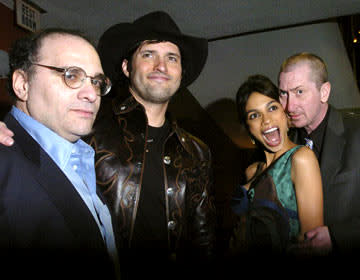 Executive producer Bob Weinstein , director Robert Rodriguez , Rosario Dawson and director Frank Miller at the Westwood premiere of Dimension Films' Sin City