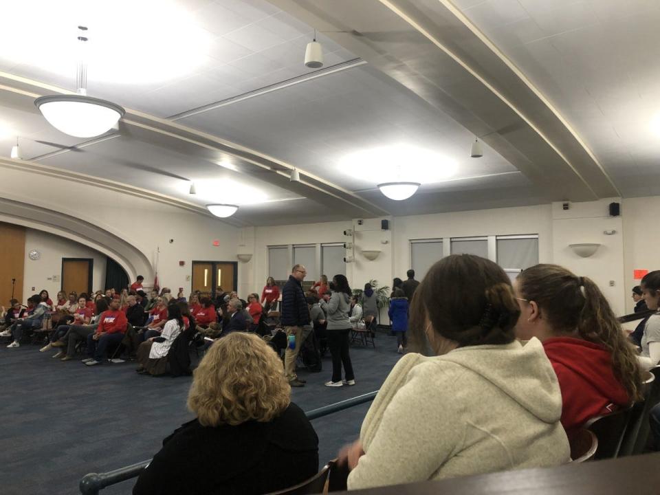 Many Binghamton City School District parents, students, teachers, staff and community members attended Tuesday night's board meeting.