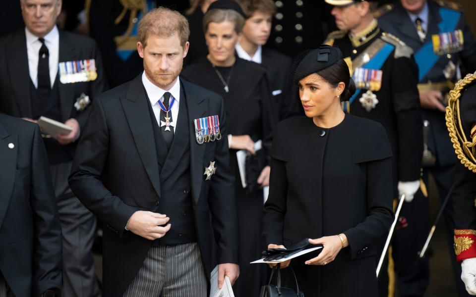 It is the first time the Duke and Duchess of Sussex have been with the royals since Meghan's controversial interview with The Cut - Paul Grover for The Telegraph