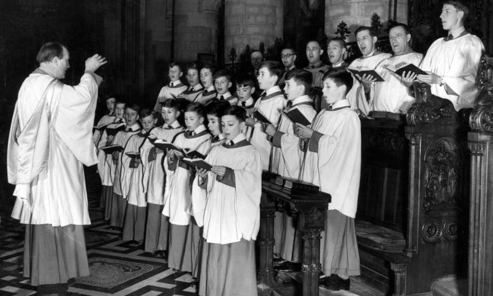 Choristers at Christ Church, Oxford, in the 1950s.