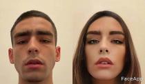 Sin barba, con pelo largo y con maquillaje, así sería el intérprete si fuese mujer. Un internauta que comentó la publicación señaló su parecido con Dua Lipa. (Foto: Instagram /<a href="https://www.instagram.com/p/B-Qga1ChIex/" rel="nofollow noopener" target="_blank" data-ylk="slk:@elitefr4ses;elm:context_link;itc:0;sec:content-canvas" class="link "> @elitefr4ses</a> / FaceApp) <br>