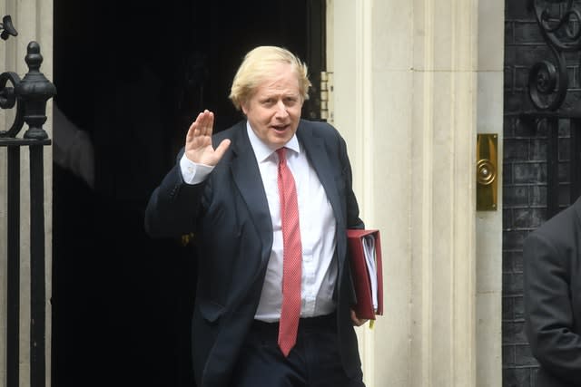 Prime Minister Boris Johnson leaves (Kirsty O’Connor/PA)