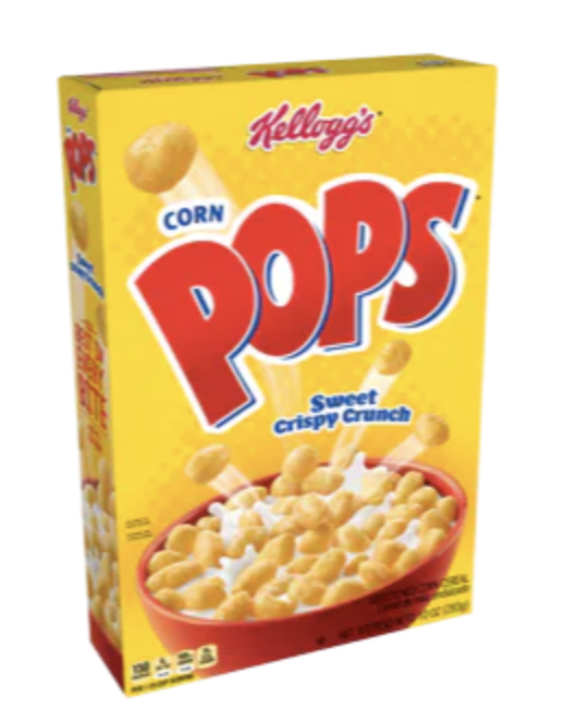 yellow Corn Pops box