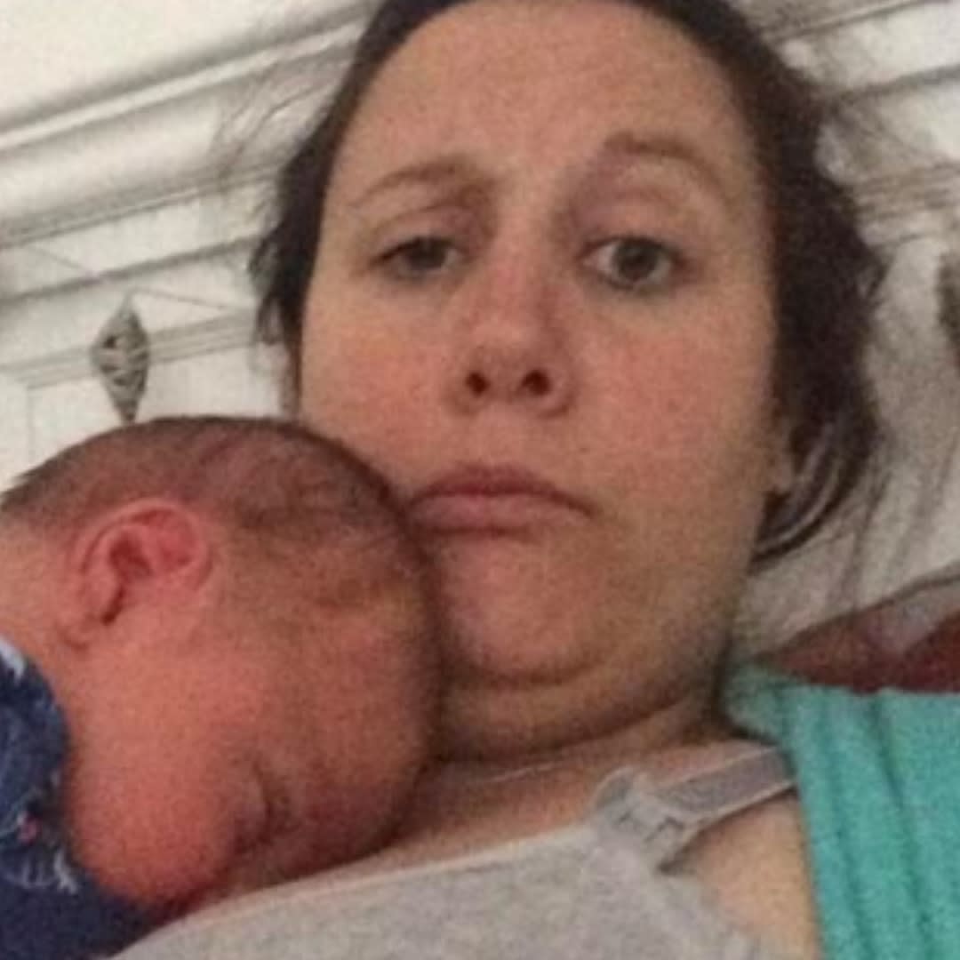 After the birth of her first child, Maddy Alexander-Grout suffered terrifying hallucinations due to postpartum psychosis. (Supplied, Maddy Alexander-Grout)