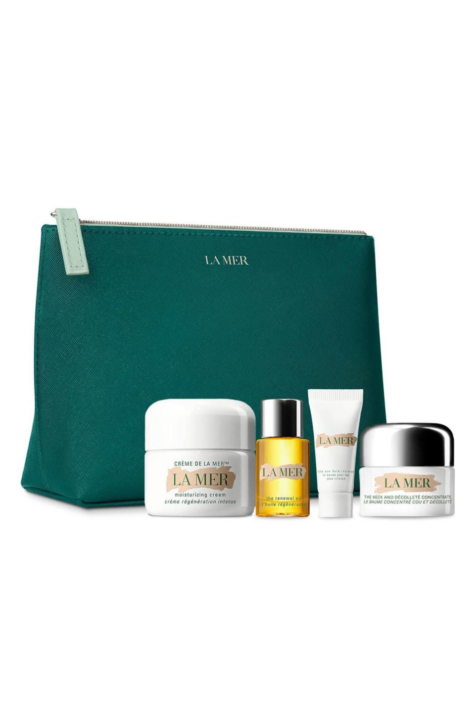 <p><strong>La Mer</strong></p><p>nordstrom.com</p><p><strong>$95.00</strong></p><p><a href="https://go.redirectingat.com?id=74968X1596630&url=https%3A%2F%2Fwww.nordstrom.com%2Fs%2Fla-mer-the-soothing-regimen-set-nordstrom-exclusive%2F6532588&sref=https%3A%2F%2Fwww.townandcountrymag.com%2Fstyle%2Fbeauty-products%2Fg23130448%2Fskin-care-gift-sets%2F" rel="nofollow noopener" target="_blank" data-ylk="slk:Shop Now;elm:context_link;itc:0;sec:content-canvas" class="link ">Shop Now</a></p><p>We all need some soothing these days, and there is no more supreme skin-soother than the classic Creme de la Mer, which is included here with the Neck and Décolleté Concentrate, Renewal Oil, and Eye Balm Intense—all of which feature the brand's signature Miracle Broth, which calms, moisturizes, and improves barrier function. </p>