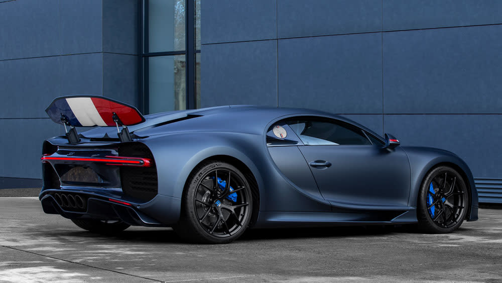 The Bugatti Chiron Sport “110 ans Bugatti” hypercar.