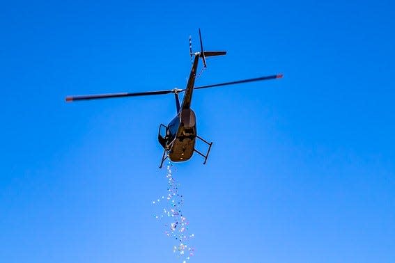 Easter eggs will rain from the sky during six separate helicopter egg drops each day of Eggstravaganza.