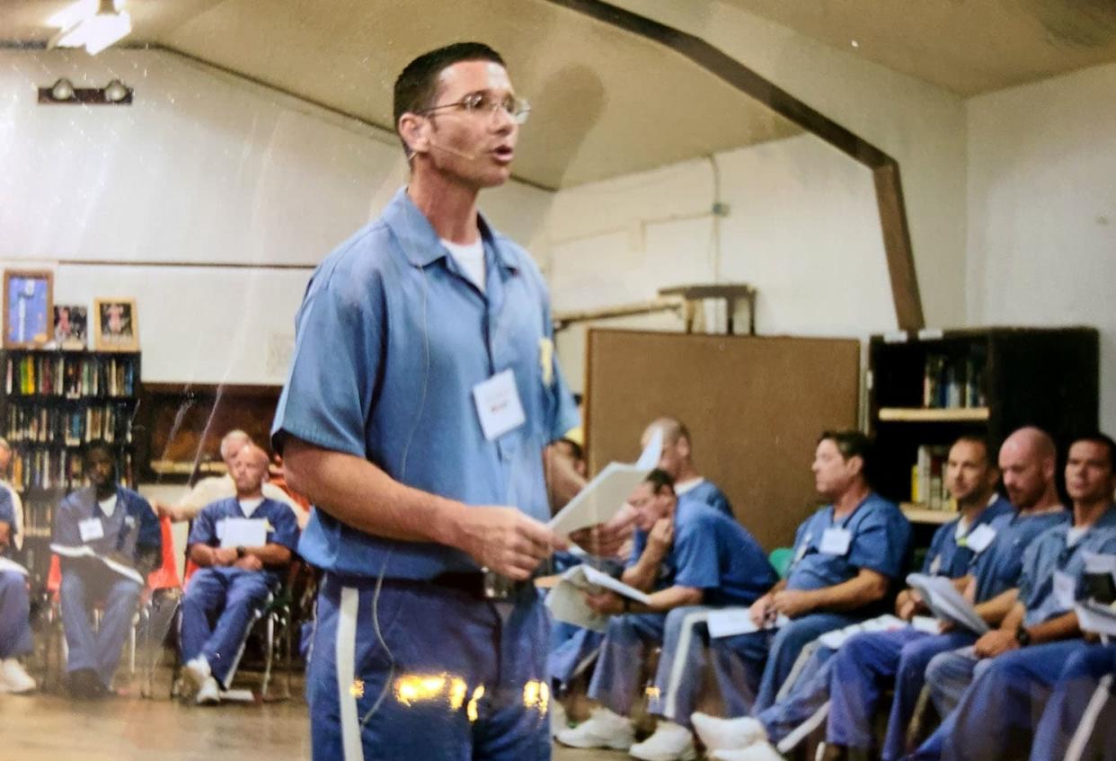 Image: Richard Midkiff inside the Marion Correctional Facility. (Courtesy of Richard Midkiff)