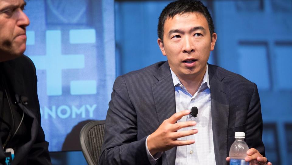 Andrew Yang, whose proposal for a universal basic income is at the forefront of his bid for the Democratic presidential nomination. (Photo: Courtesy of Andrew Yang Campaign)