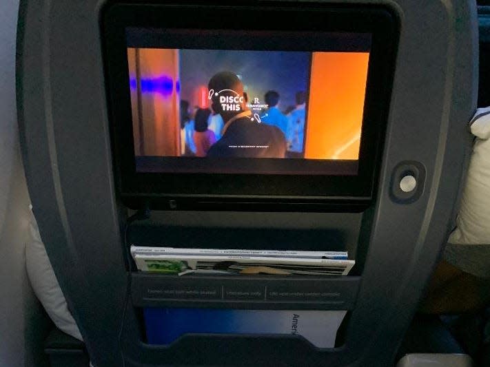 international plane entertainment