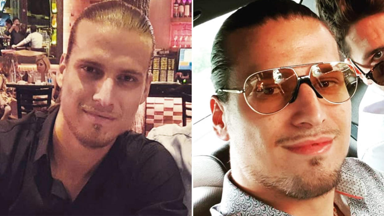 Serbian footballer Aleksandar Prijovic (pictured) smiling and celebrating time away from football.