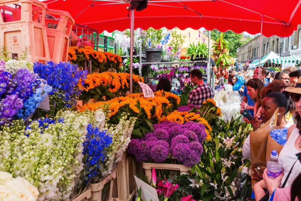 Spend a Sunday morning at Columbia Road Flower Market (Getty Images)