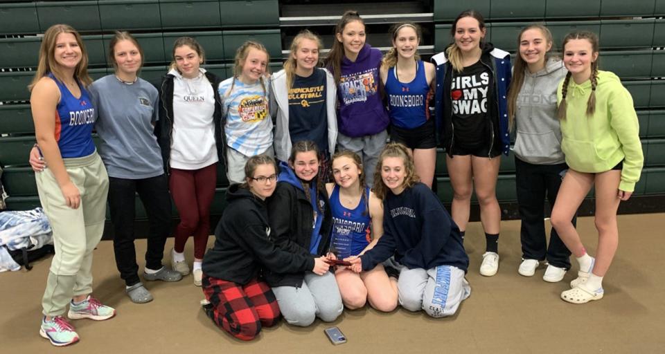 Boonsboro's indoor track and field team won the Washington County title at Hagerstown Community College on Jan. 21.