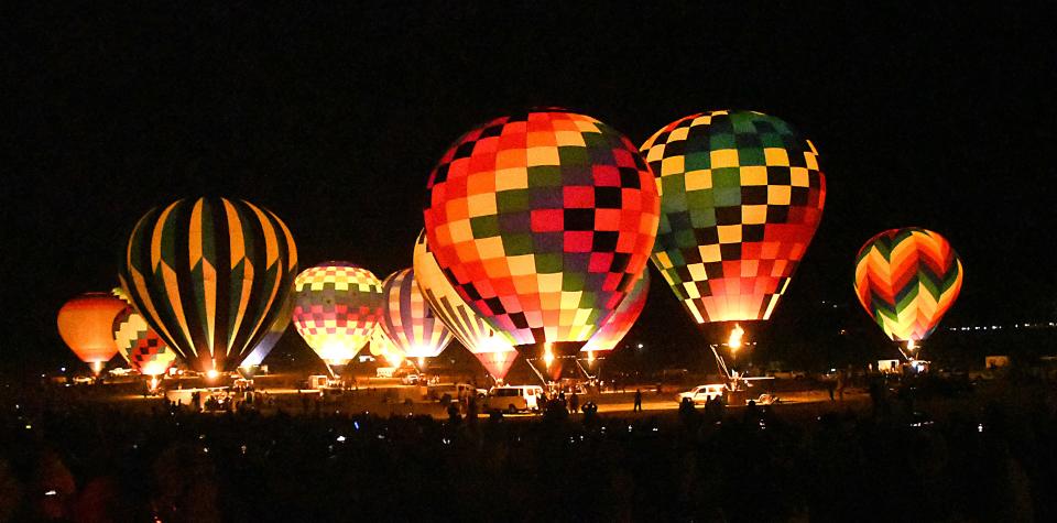 The Super Glow Show during the Great Reno Balloon Race at San Rafael Park Saturday, Sept. 10, 2022.
