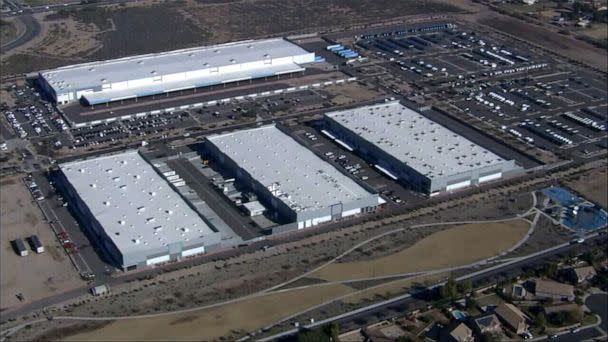 PHOTO: Police are investigating a deadly shooting at an Amazon Flex facility in Chandler, Ariz., on Dec. 14, 2022. (KNXV)