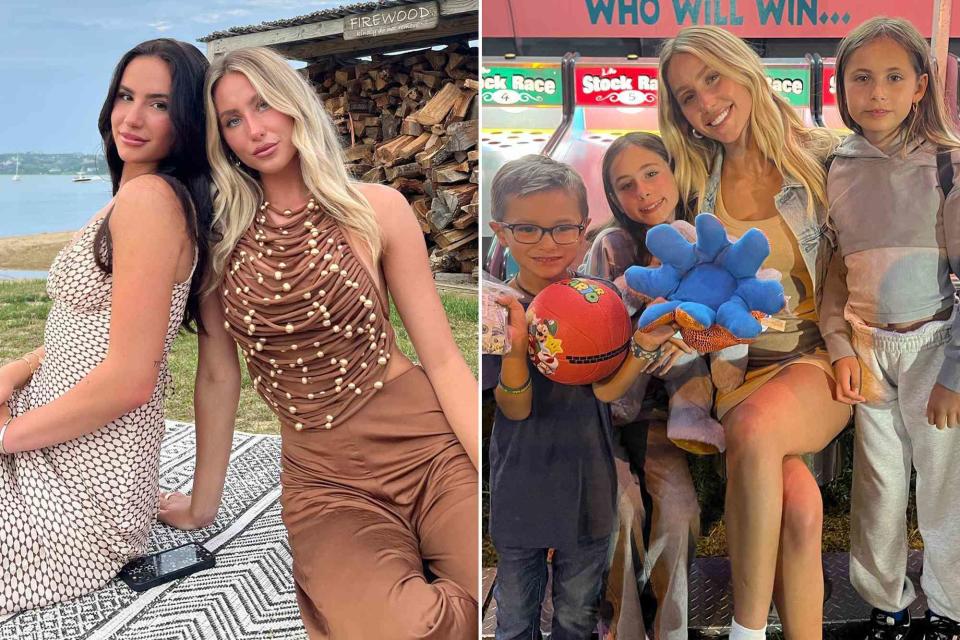 <p>Alix Earle Instagram</p> Ashtin Earle and Alix Earle in Montauk, New York in July 2023 ; Alix Earle with her siblings Izabel, Penelope and Thomas at a fair in New Jersey in August 2023