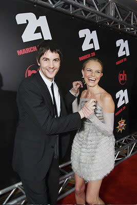 Jim Sturgess and Kate Bosworth at the Las Vegas premiere of Columbia Pictures' 21