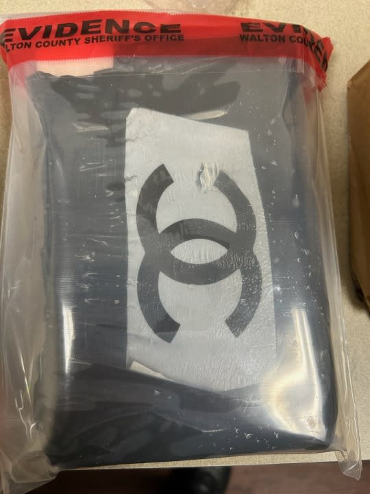 One of three packages of cocaine that recently washed ashore in Florida. (Walton County Sheriff’s Office)