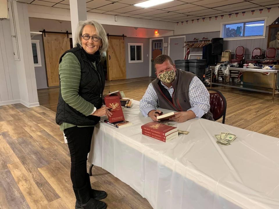 Catherine Colon and best-selling author Steven Manchester, of Somerset.