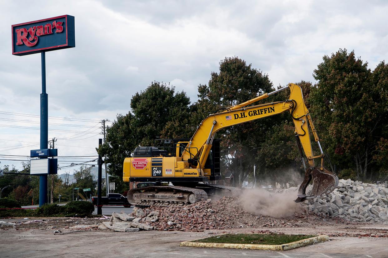 Ryan's Buffet is currently being demolished to make way for a new Chick-fil-A restaurant.