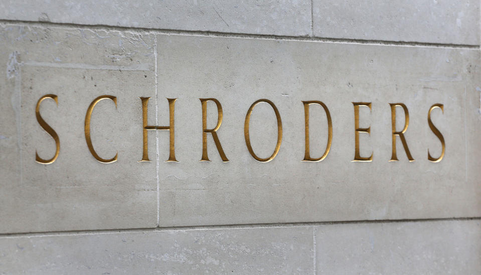 General view of the Schroders plc offices in Gresham Street in London.   (Photo by Philip Toscano/PA Images via Getty Images)