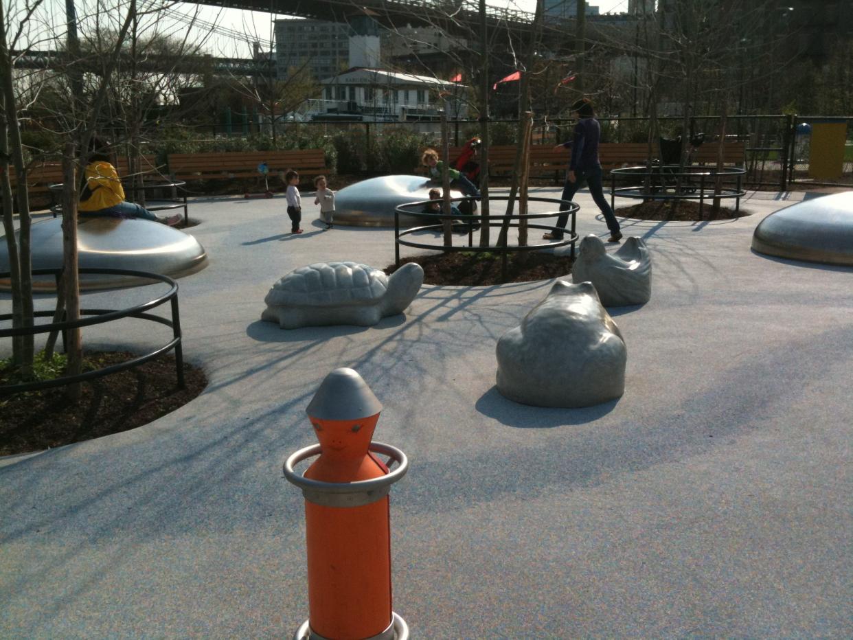 Kids playing in Pier one playground