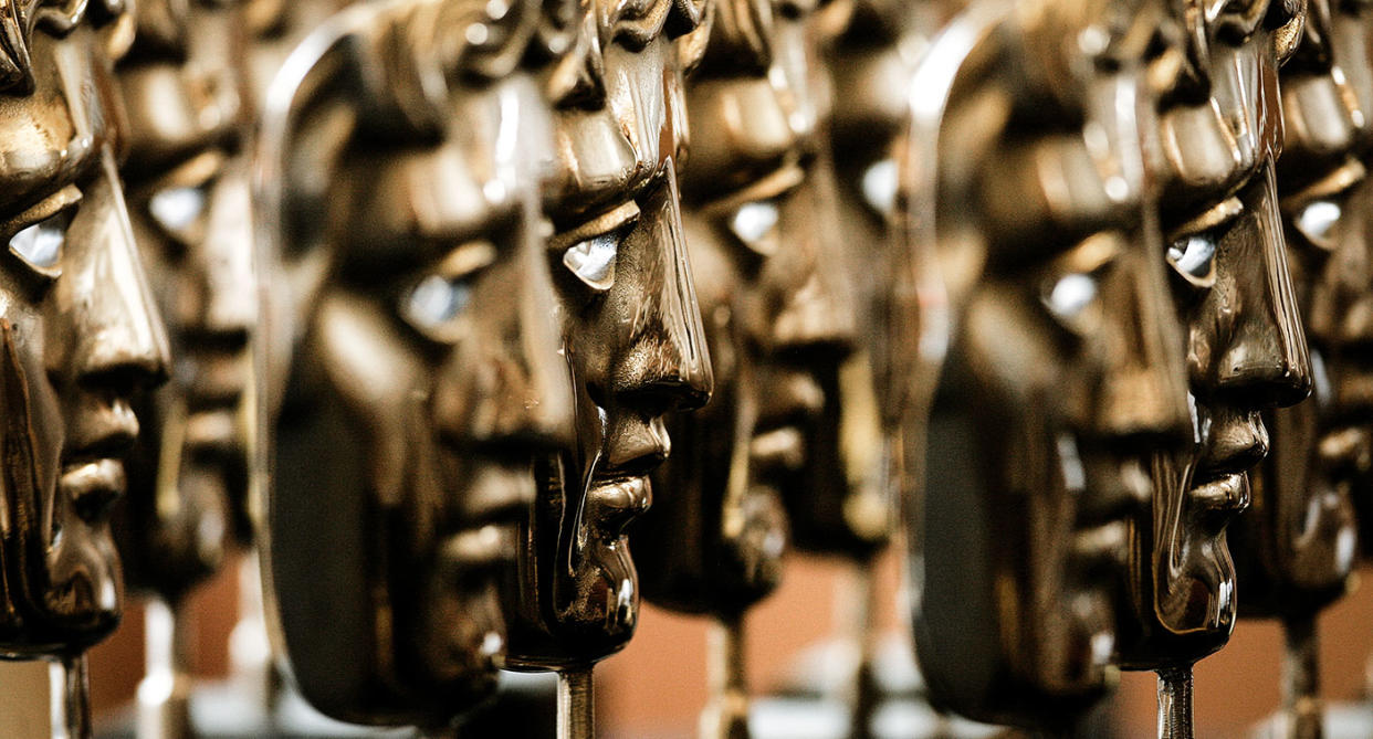 Bafta masks awaiting their winners (BAFTA/Marc Hoberman)
