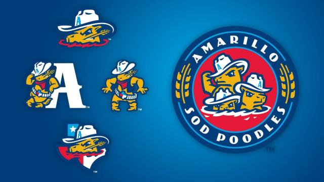 Amarillo Sod Poodles Royal Head Patch Cledus MVP