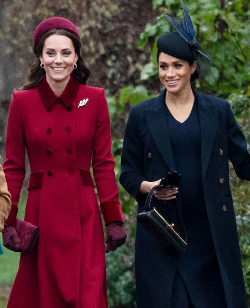 Kate Middleton and Meghan Markle on Christmas Day