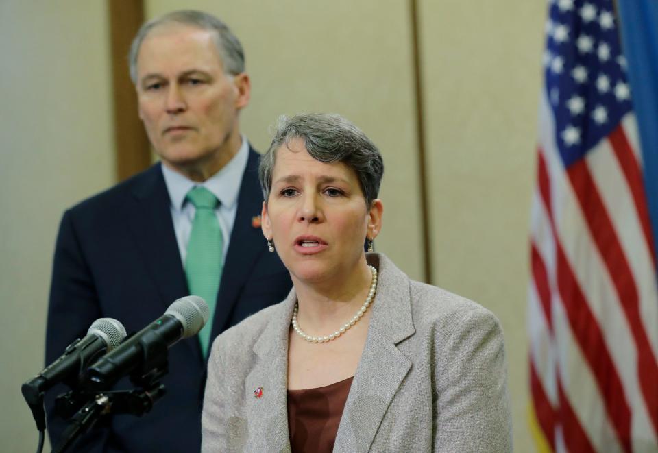 Suzi LeVine, commissioner of Washington state's Employment Security Department, said she knew something was wrong this spring when the number of jobless claims being filed was 10-fold what she expected. The wave of imposter fraud led to $600 million in improper payments and calls for Gov. Jay Inslee to fire LeVine. The state has recovered $357 million so far.