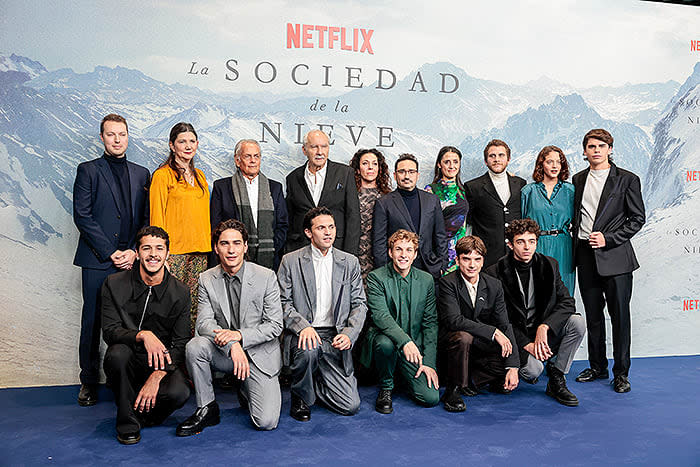 El reparto de La sociedad de la nieve