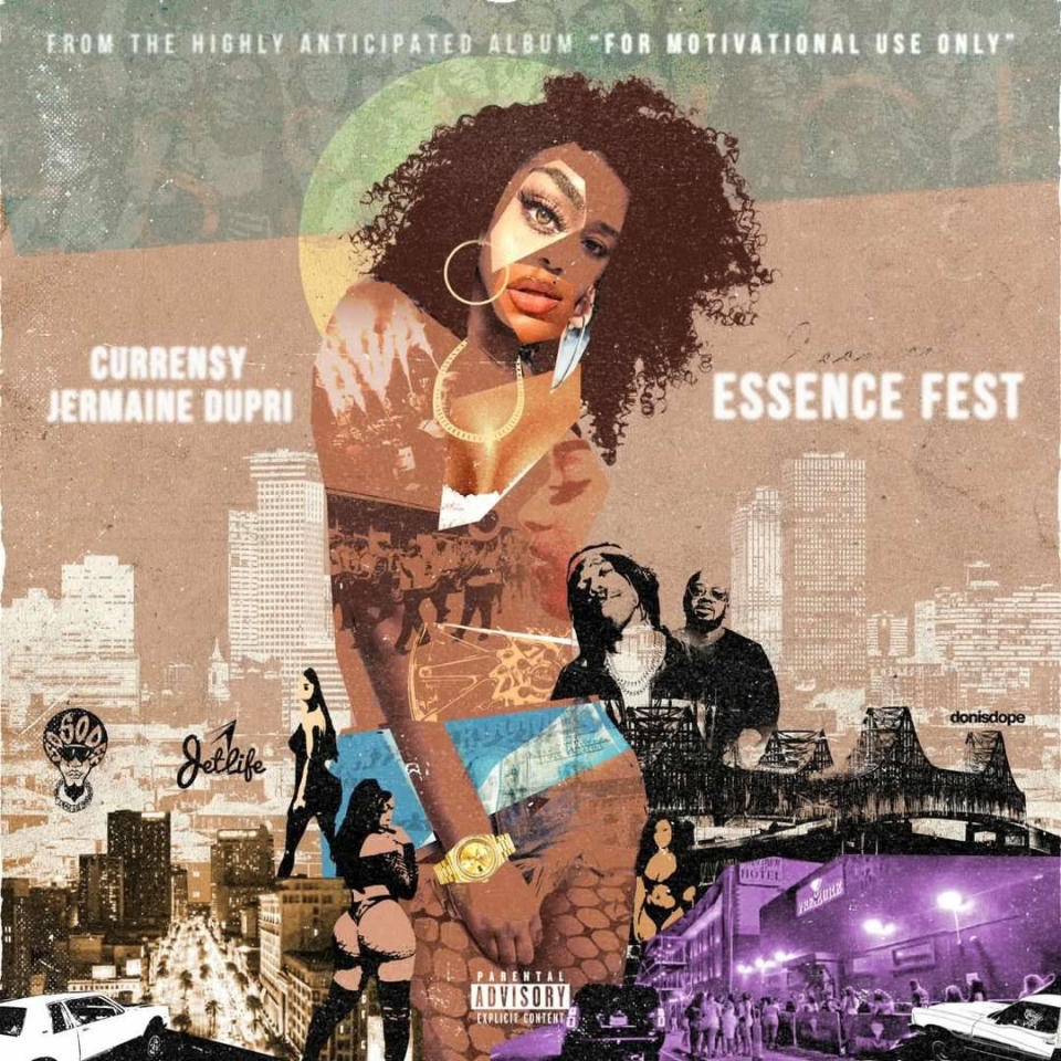 Curren$y and Jermaine Dupri "Essence Fest" Artwork