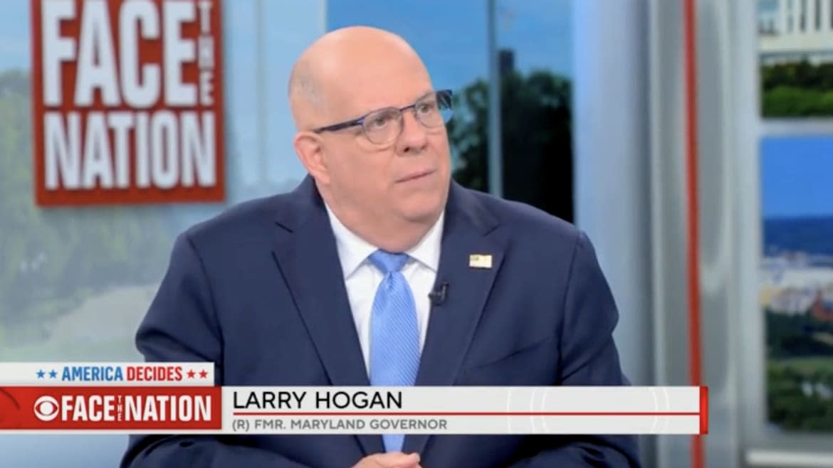 Republican Senate Candidate Larry Hogan, Endorsed by Trump, Won’t